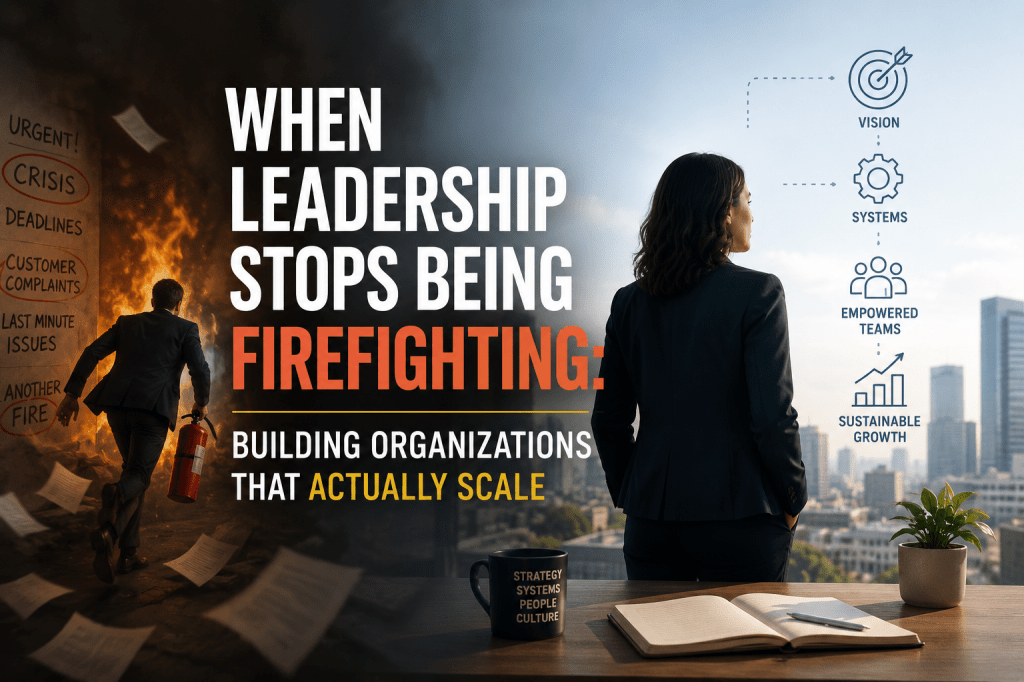 When Leadership Stops Being Firefighting: Building Organizations That Actually&nbsp;Scale